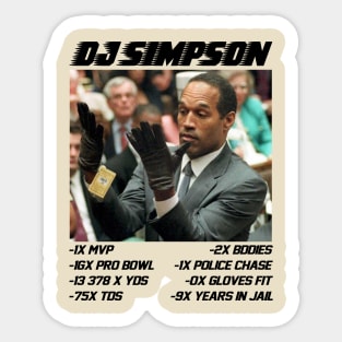 Rip OJ Simpson meme 1947-2024 shirt, O.J. The Juice Did You See His hands Sticker